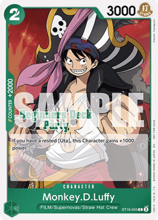Monkey.D.Luffy (ST16-005) (V.1) UP Common Englisch