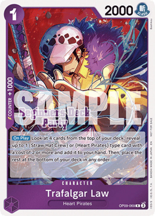 Traflagar Law (OP09-069) (V.1) UP Rare Englisch