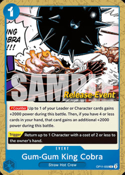 Gum-Gum King Cobra (OP11-059) OP11P Common Englisch