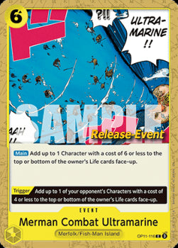 Merman Combat Ultramarine (OP11-116) OP11P Common Englisch
