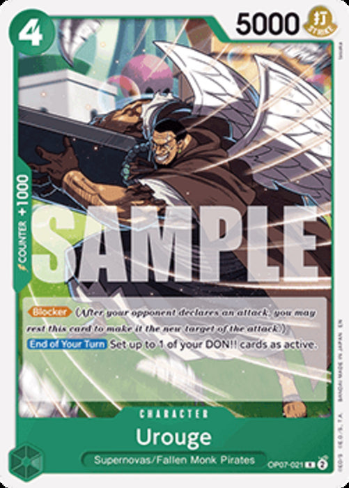 Urouge (OP07-021) ST-24 Rare Englisch