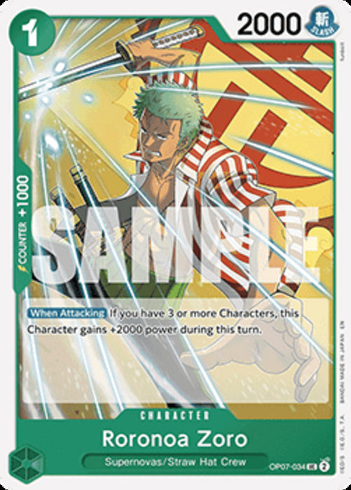Roronoa Zoro (OP07-034) ST-24 Uncommon Englisch