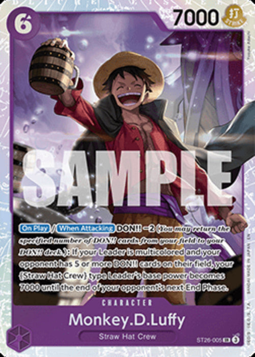 Monkey.D.Luffy (ST26-005) ST-26 Super Rare Englisch