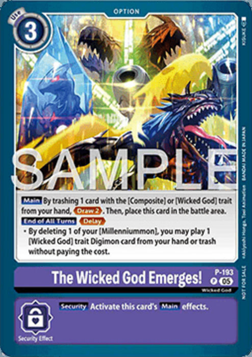 The Wicked God Emerges! (P-193) P Promo Englisch