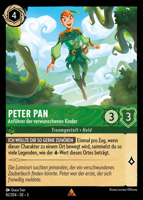 Peter Pan - Anführer der verwunschenen Kinder 3INK-082 Rare Deutsch