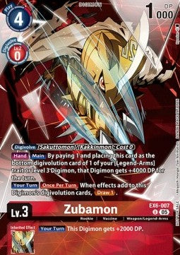 Zubamon (EX6-007) EX-09 Alternative Art Englisch