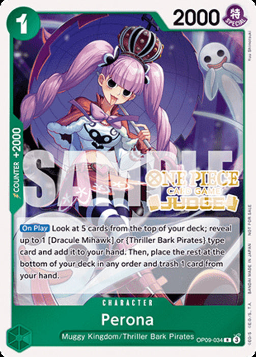 Perona (OP09-034) JDG Rare Englisch