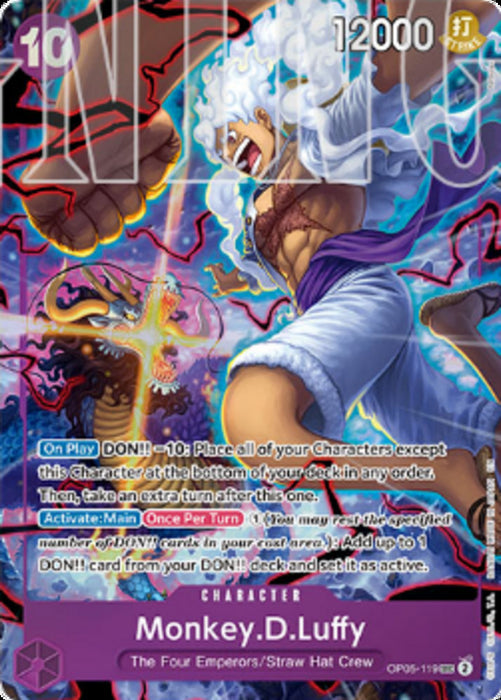 Monkey.D.Luffy (OP05-119) UP Secret Rare Englisch