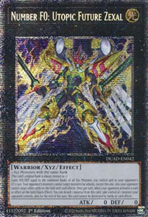 Number F0: Utopic Future Zexal (V.2) DUAD-EN042 Starlight Rare Englisch