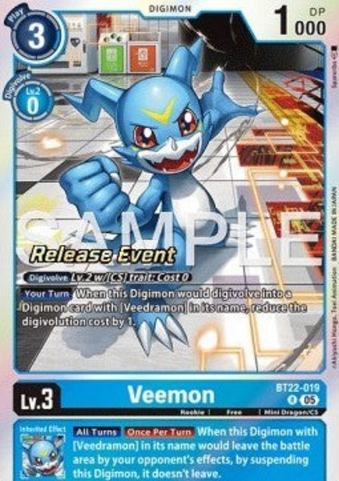 Veemon (BT22-019) BT-22P Alternative Art Englisch