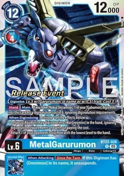 MetalGarurumon (BT22-026) BT-22P Alternative Art Englisch