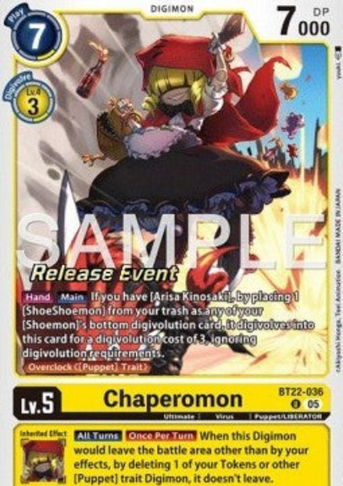 Chaperomon (BT22-036) BT-22P Alternative Art Englisch