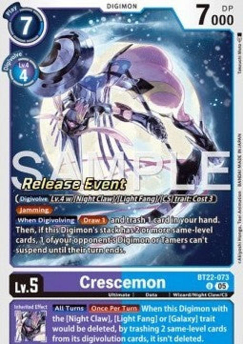 Crescemon (BT22-073) BT-22P Alternative Art Englisch
