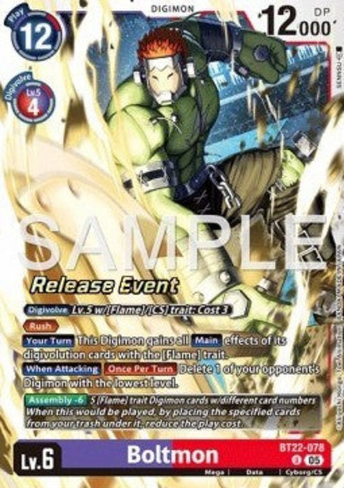 Boltmon (BT22-078) BT-22P Alternative Art Englisch