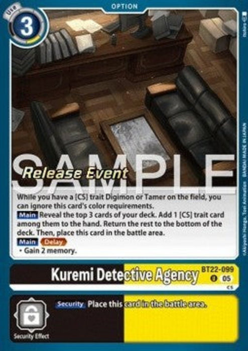 Kuremi Detective Agency (BT22-099) BT-22P Alternative Art Englisch