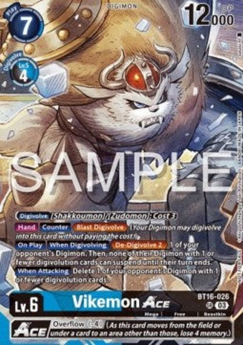 Vikemon Ace (BT16-026) (V.1) BT-22P Alternative Art Englisch