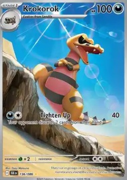 Krokorok BLK-136 Illustration Rare Englisch
