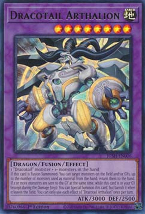 Dracotail Arthalion JUSH-EN006 Ultra Rare Englisch