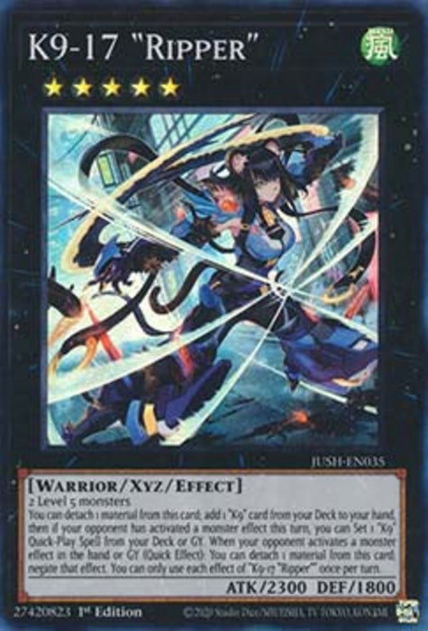 K9-17 "Ripper" JUSH-EN035 Super Rare Englisch