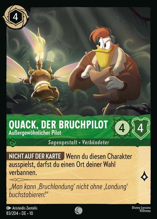 Quack, der Bruchpilot - Außergewöhnlicher Pilot 10WHI-083 Common Deutsch