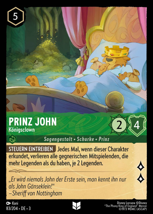 Prinz John - Königsclown 3INK-083 Uncommon Deutsch