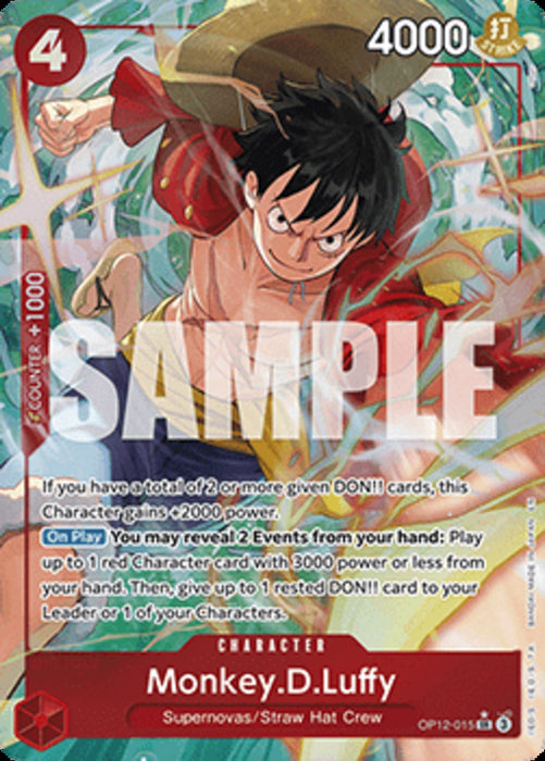Monkey.D.Luffy (OP12-015) (V.2) OP12 Alternate Art Englisch