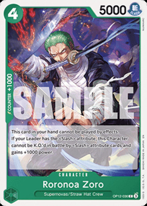 Roronoa Zoro (OP12-036) OP12 Common Englisch