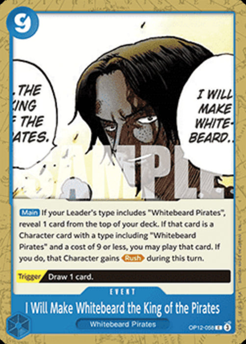 I Will Make Whitebeard the King of the Pirates (OP12-058) OP12 Common Englisch