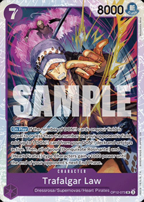 Trafalgar Law (OP12-073) (V.1) OP12 Super Rare Englisch