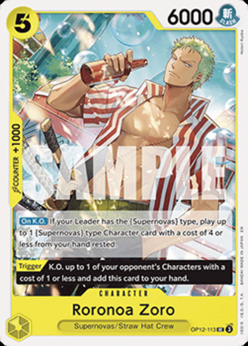 Roronoa Zoro (OP12-113) OP12 Uncommon Englisch