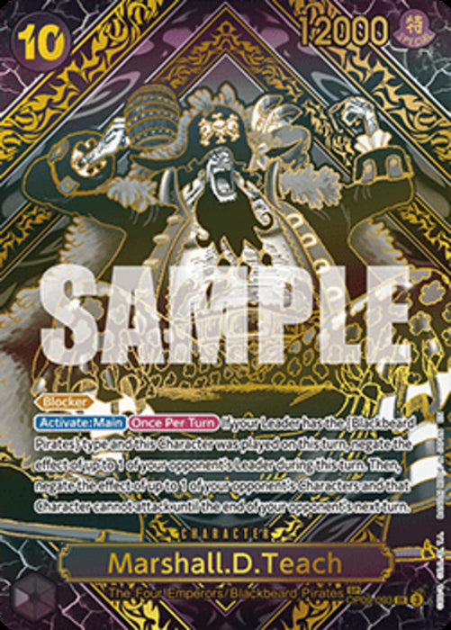 Marshall.D.Teach (OP09-093) (V.1) OP12 Special Rare Englisch