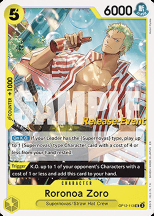 Roronoa Zoro (OP12-113) OP12P Uncommon Englisch