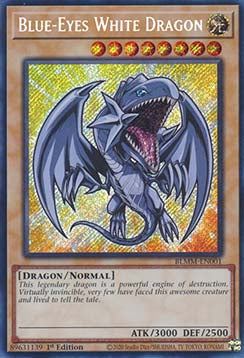 Blue-Eyes White Dragon (V.1) BLMM-EN001 Secret Rare Englisch