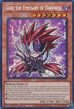 Gorz the Emissary of Darkness (V.1) BLMM-EN005 Secret Rare Englisch