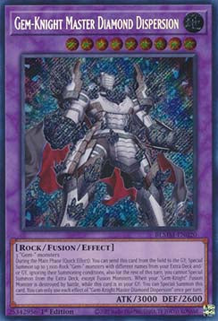Gem-Knight Master Diamond Dispersion BLMM-EN020 Secret Rare Englisch