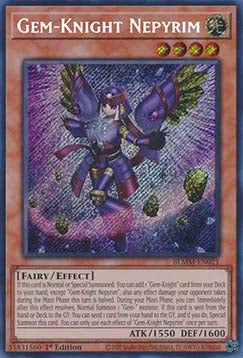 Gem-Knight Nepyrim (V.1) BLMM-EN021 Secret Rare Englisch