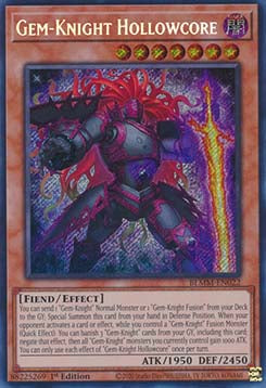 Gem-Knight Hollowcore BLMM-EN022 Secret Rare Englisch