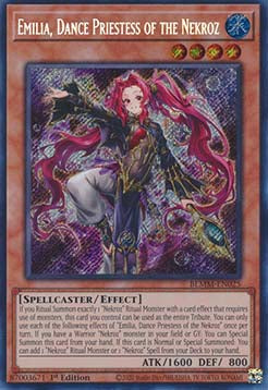 Emilia, Dance Priestess of the Nekroz (V.1) BLMM-EN025 Secret Rare Englisch