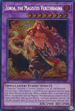 Zoroa, the Magistus Verethragna BLMM-EN045 Secret Rare Englisch