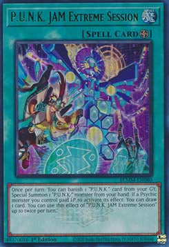 P.U.N.K. JAM Extreme Session BLMM-EN080 Ultra Rare Englisch
