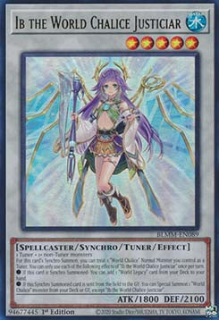 Ib the World Chalice Justiciar BLMM-EN089 Ultra Rare Englisch
