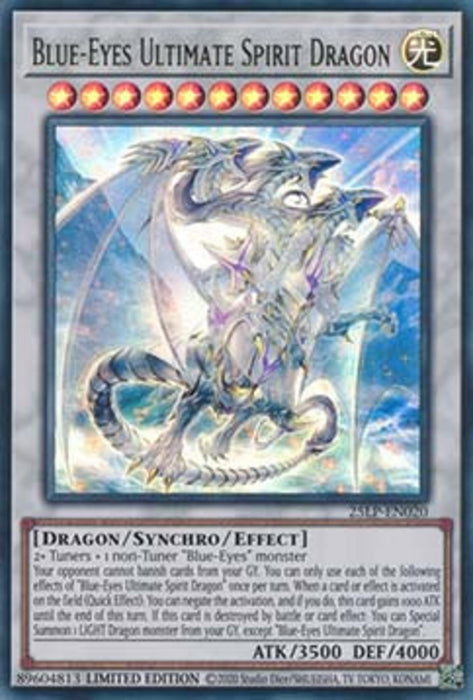 Blue-Eyes Ultimate Spirit Dragon (V.1) 25LP-EN020 Ultra Rare Englisch