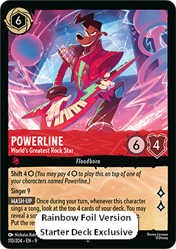 Powerline - Größter Rockstar der Welt 9FAB-110 Super Rare Deutsch