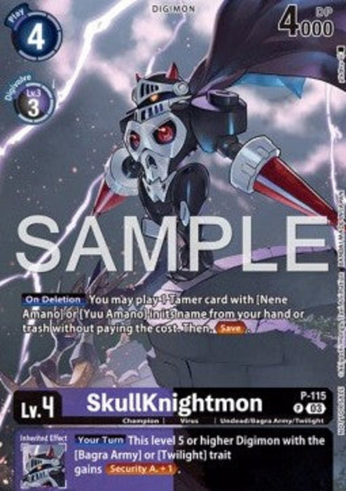 SkullKnightmon (P-115) EX-10 Alternative Art Englisch