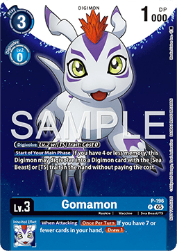 Gomamon (P-196) P Promo Englisch
