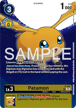 Patamon (P-197) P Promo Englisch