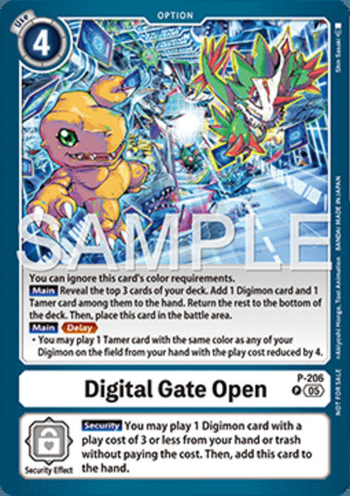 Digital Gate Open (P-206) P Promo Englisch