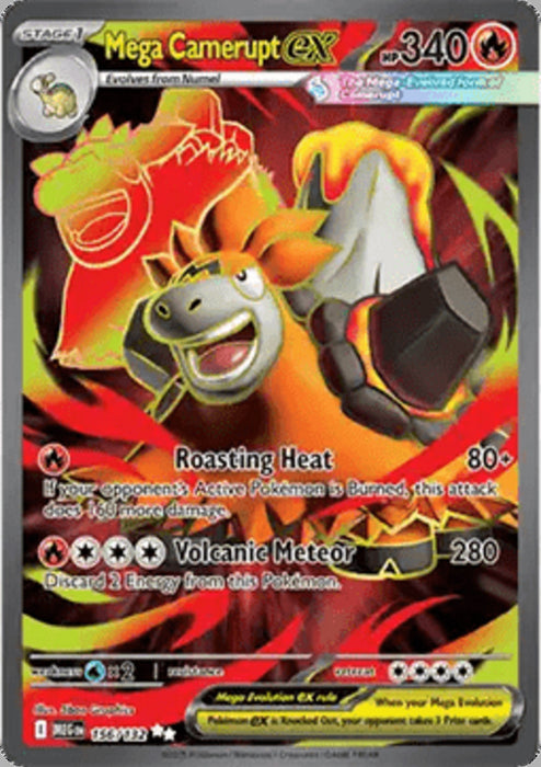 Mega Camerupt ex MEG-156 Ultra Rare Englisch