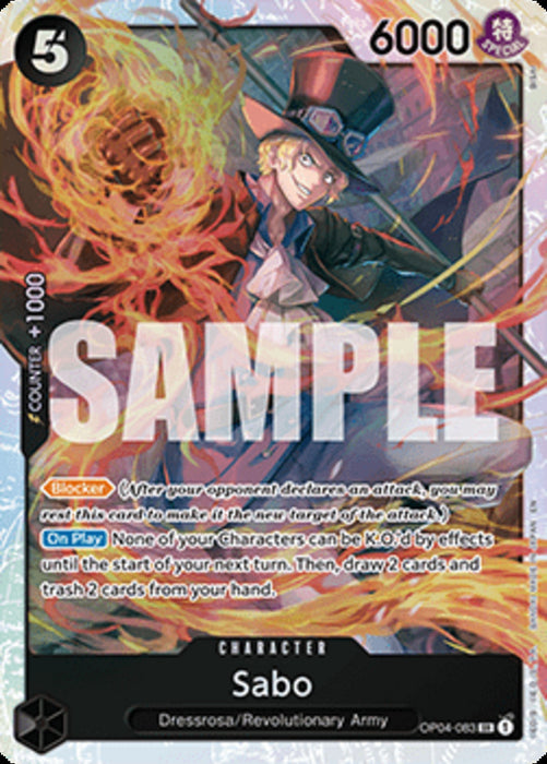 Sabo (OP04-083) PRB02 Super Rare Englisch
