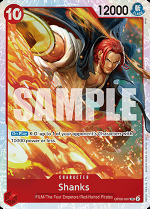 Shanks (OP06-007) (V.1) PRB02 Super Rare Englisch